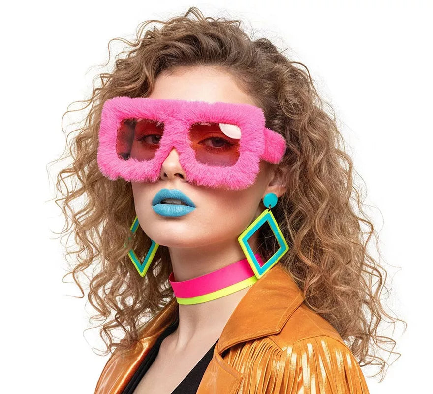 Translation missing: it.Gafas Peluche Retro Años 80 en colores surtidos