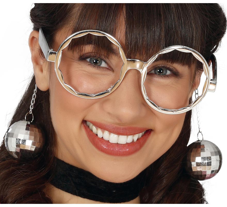 Translation missing: it.Gafas Plateadas Grandes con Bolas