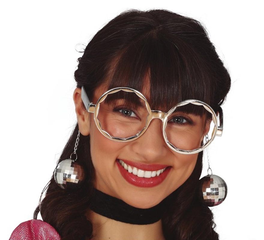 Translation missing: it.Gafas Plateadas Grandes con Bolas