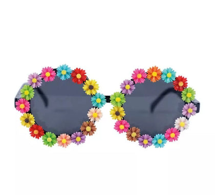 Gafas Redondas con Flores