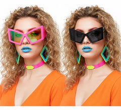 Occhiali retr� anni '80 in colori assortiti