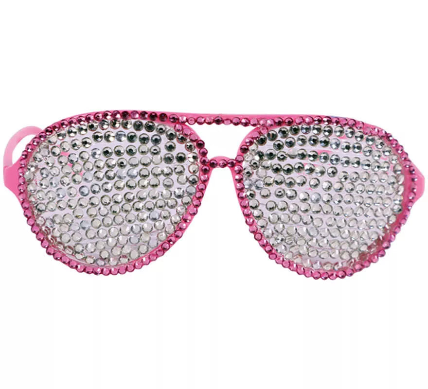 Translation missing: it.Gafas Rosa con Brillantes Plateados