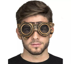 Gafas Steampunk con Rejilla en los Ojos