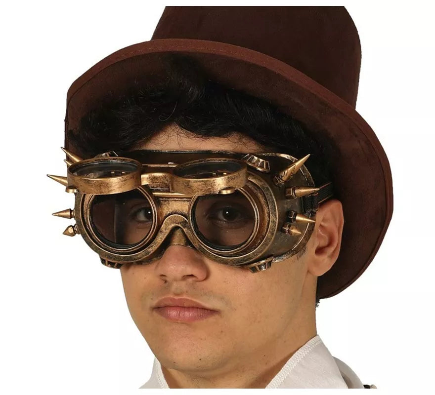 Gafas Steampunk Doradas