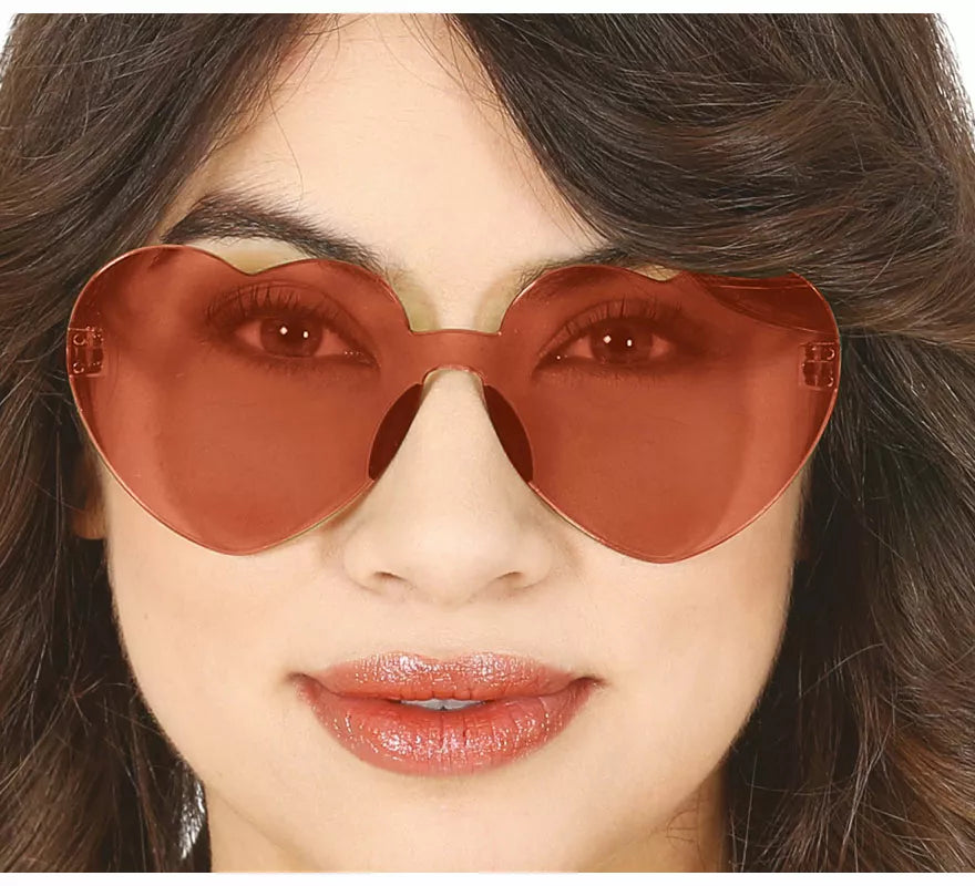 Translation missing: it.Gafas Transparentes de Corazón rojo