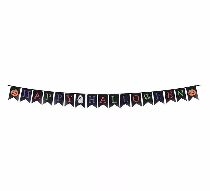 Gallardete Calabazas de 300 cm 15X20 cm (Alta calidad)