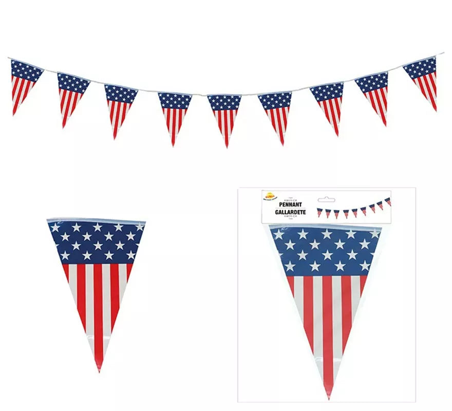Gallardete de la Bandera de USA de 10 mts