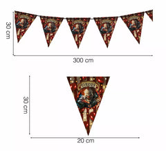 Gagliardetto Pagliaccio di Carta 300 cm 19X27 cm