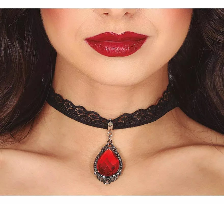 Gargantilla con Rubí de 5 cm