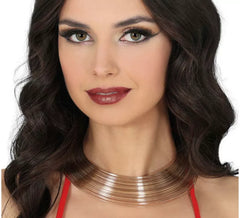 Choker metallizzato oro