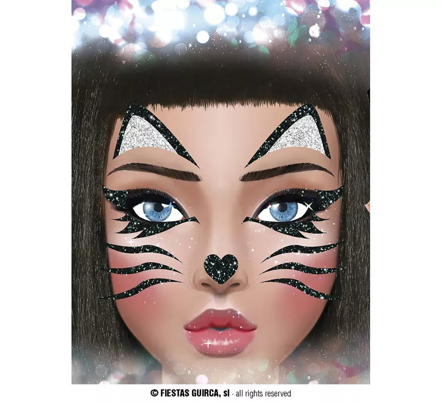 Translation missing: it.Brillantina Facial Gatita de 20x20 cm