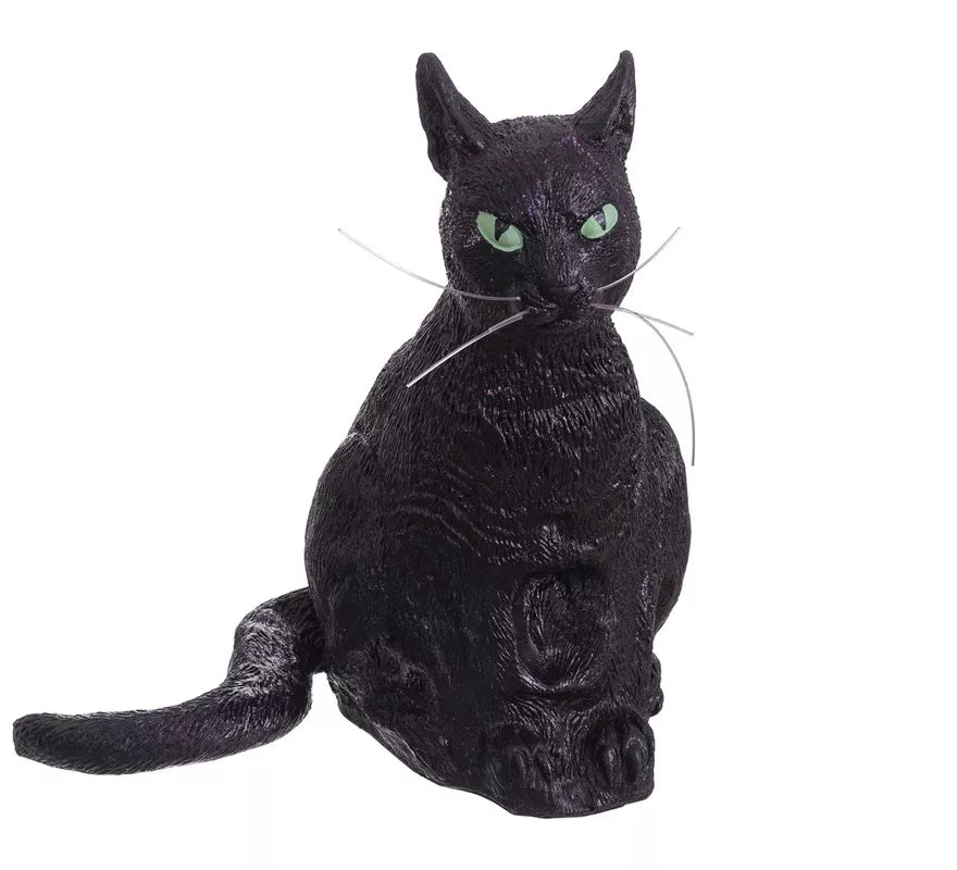 Gato negro de PVC de 30x20x34 cm