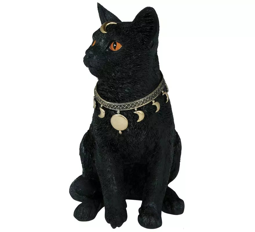 Translation missing: es.Gato negro de Resina de 28x23 cm