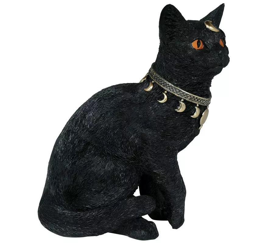 Translation missing: it.Gato negro de Resina de 28x23 cm