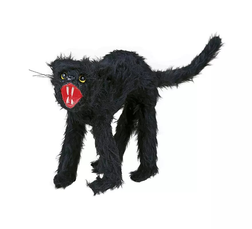 Translation missing: it.Gato Salvaje Peludo negro de 30 cm