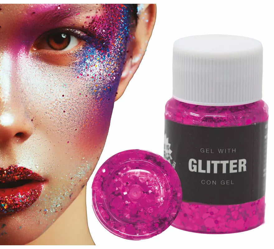 Gel con Glitter en varios colores