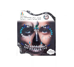 Gemas Faciales Adhesivas Calavera azul