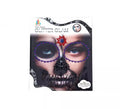 Gemas Faciales Adhesivas Calavera púrpura y negro