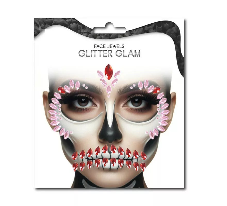 Translation missing: it.Gemas Faciales Fashion Calavera rosa