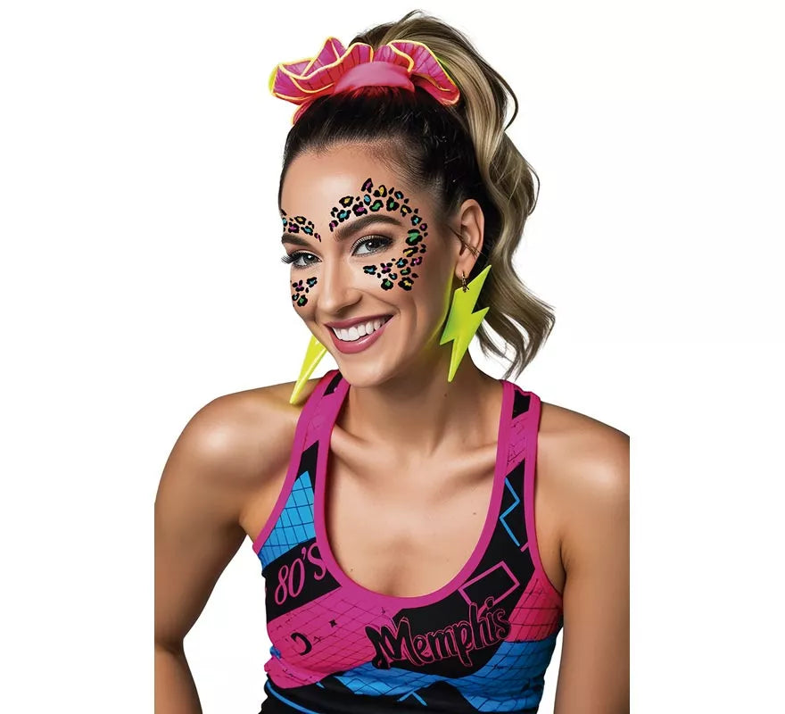 Translation missing: es.Glitter Face de Leopardo multicolor