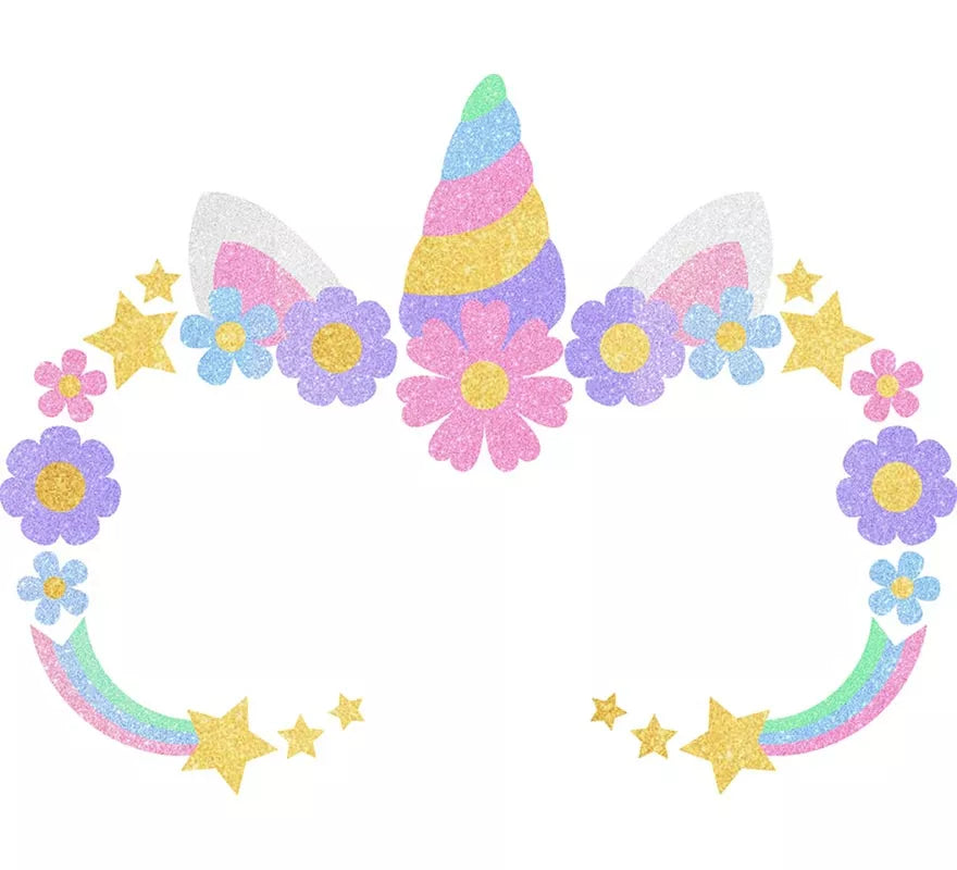 Translation missing: es.Glitter Face de Unicornio para niña