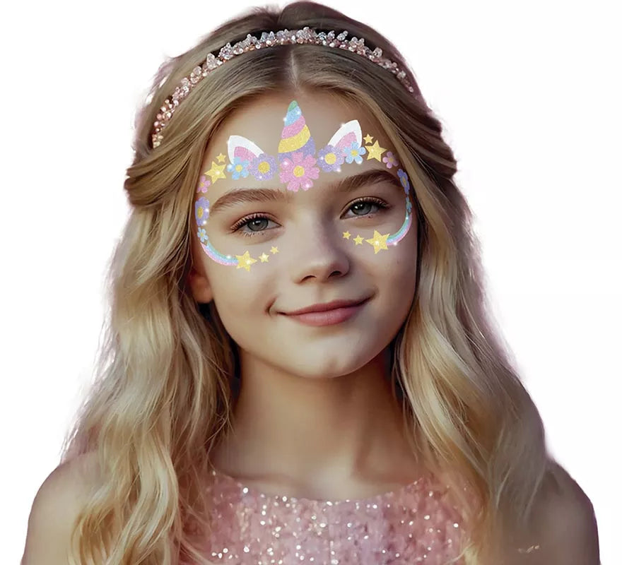 Translation missing: es.Glitter Face de Unicornio para niña