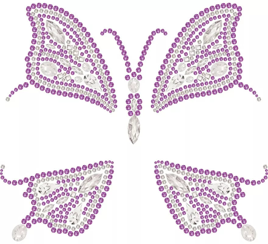 Translation missing: es.Glitter Face Mariposa rosa