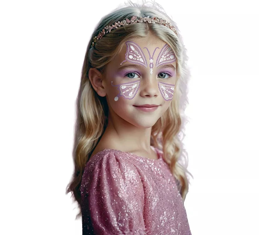 Translation missing: es.Glitter Face Mariposa rosa