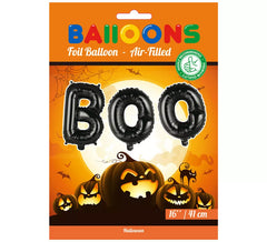 BOO Palloncino Foil Nero 41 cm