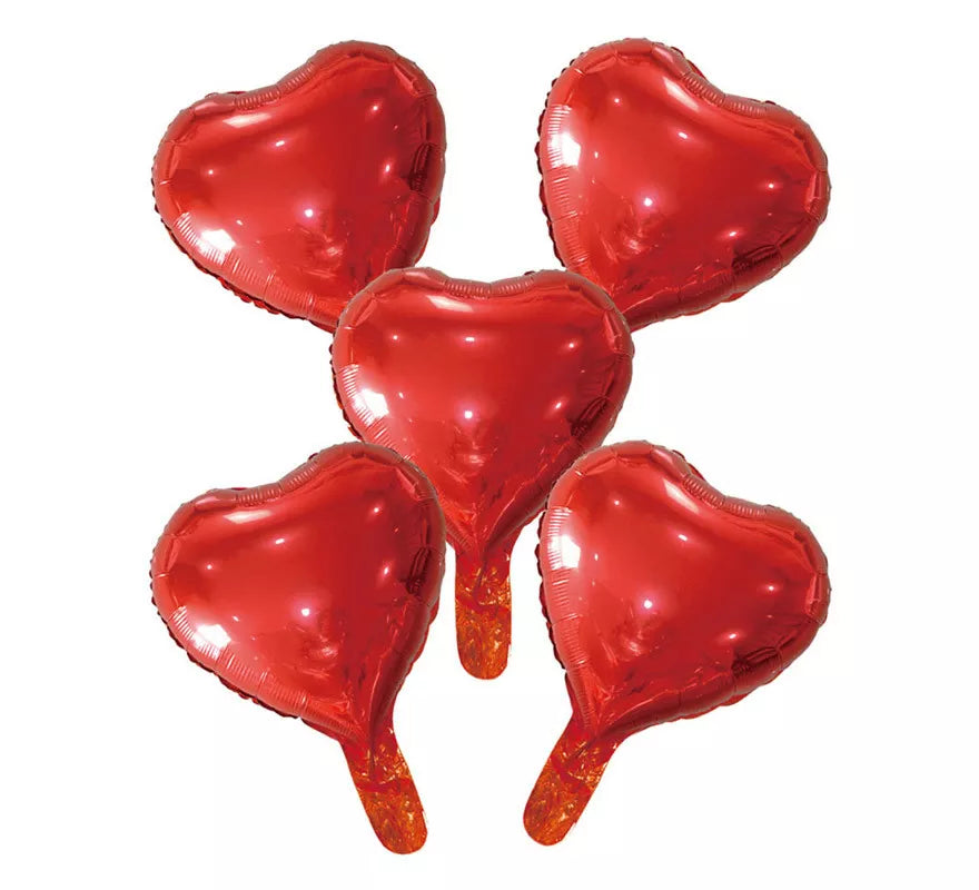 Translation missing: es.Globo de Foil Corazón de Rojo de 20 cm