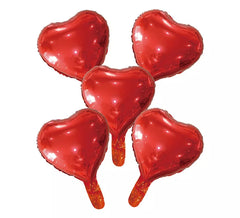 Palloncino foil a cuore rosso da 20 cm