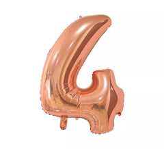 Numero 4 Palloncino Foil Oro Rosa 66 cm