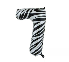 Palloncino Foil Numero 7 Zebra Colore 86 cm