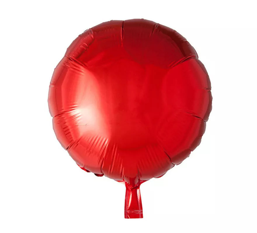 Translation missing: it.Globo de Foil Redondo Rojo de 46 cm