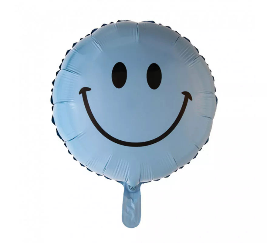 Translation missing: it.Globo de Foil Redondo Sonrisa Azul Bebé de 46 cm