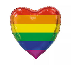 Palloncino foil XL cuore arcobaleno 92 cm