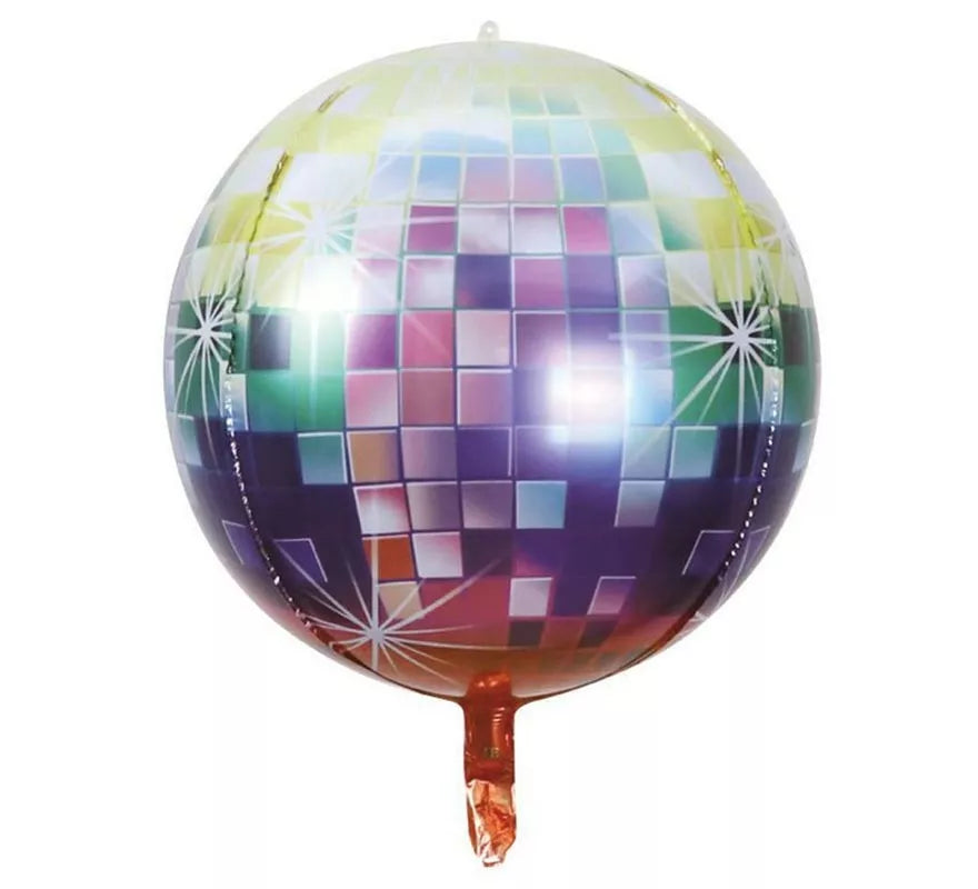 Translation missing: it.Globo Foil de Bola de Disco multicolor de 55 cm