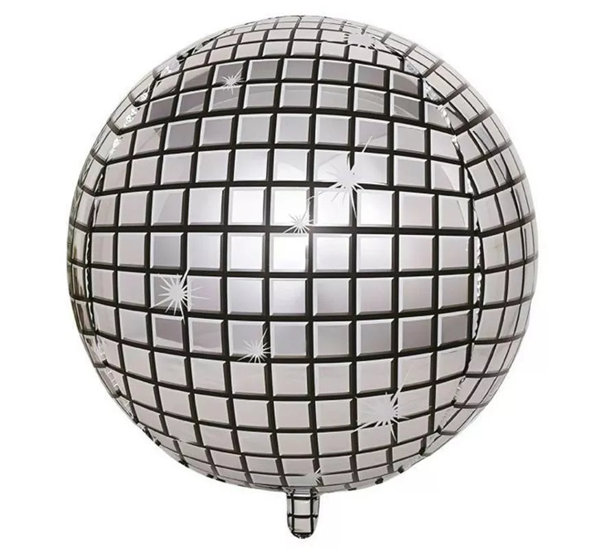 Translation missing: it.Globo Foil de Bola de Disco plateada de 55 cm