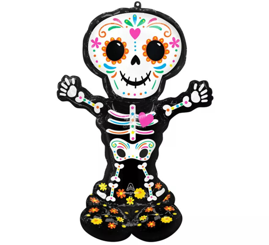 Translation missing: it.Globo Foil Gigante Airloonz Esqueleto Día de los Muertos 88x132 cm