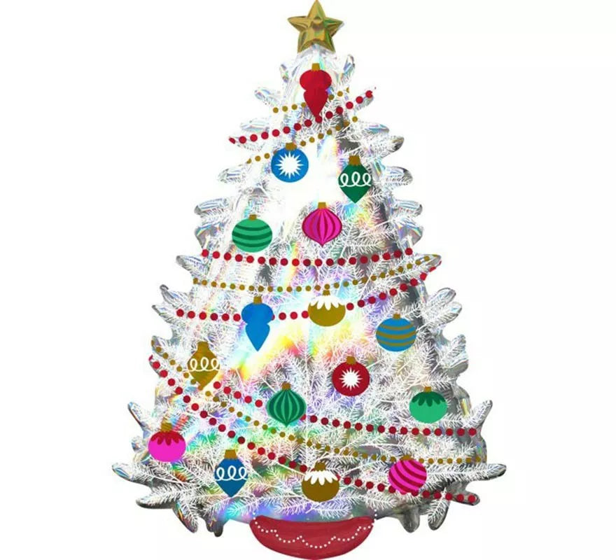 Translation missing: it.Globo Foil Gigante Árbol de Navidad Irisdiscente 66x91 cm