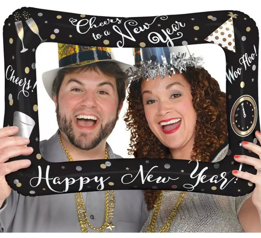 Translation missing: es.Globo Foil Marco Photocall Happy New Year