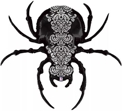Globo Foil Metalizado de Araña Negra de 119 cm