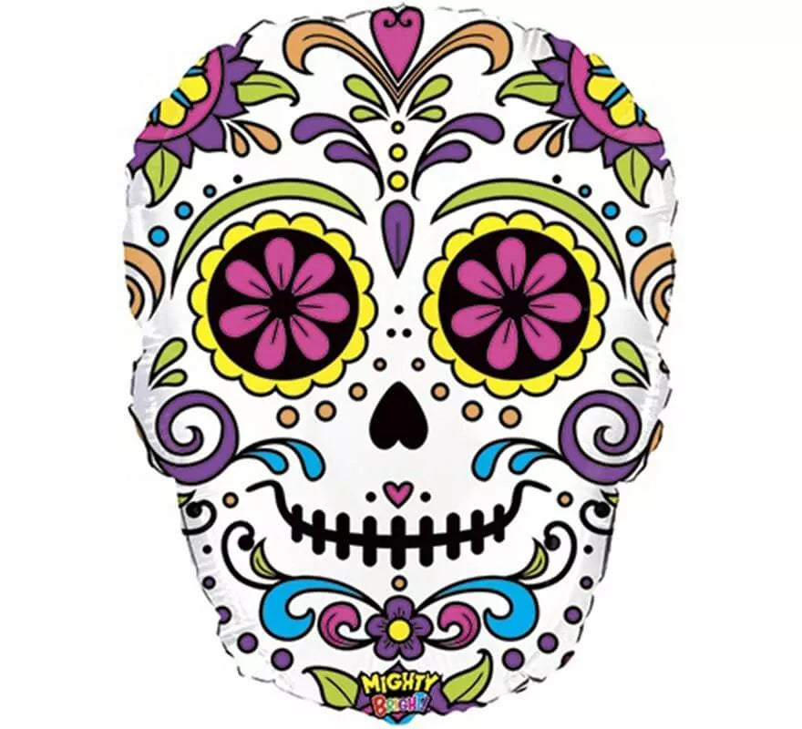 Translation missing: es.Globo Foil Metalizado de Catrina Mexicana de 68 cm