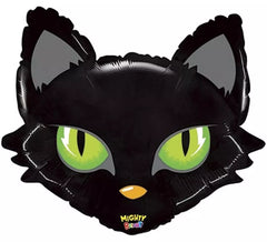 Palloncino foil metallizzato di gatto nero di 71 cm