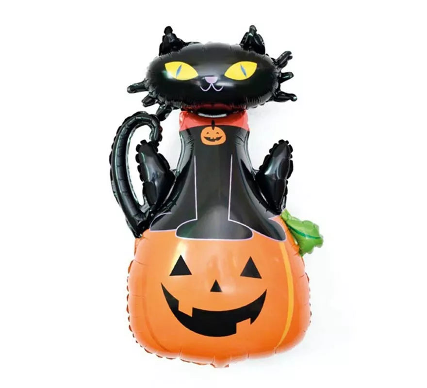 Translation missing: es.Globo Poly Gato y Calabaza de 68x97 cm