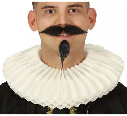 Gorguera o Cuello Cervantino Blanco de Papel