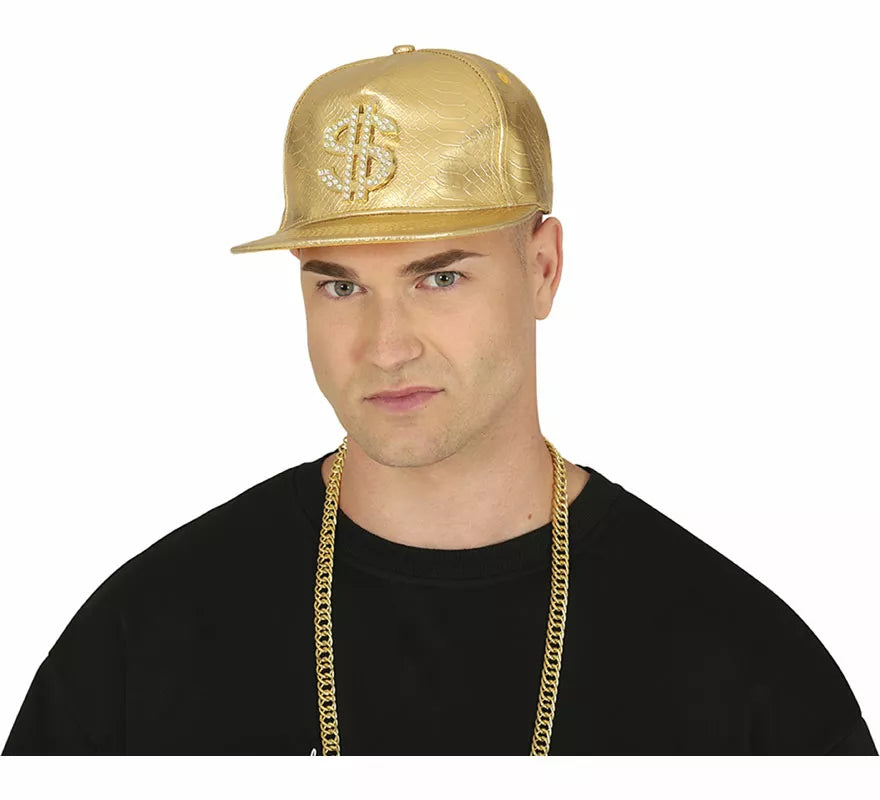 Translation missing: it.Gorra de Dollar dorado adulto