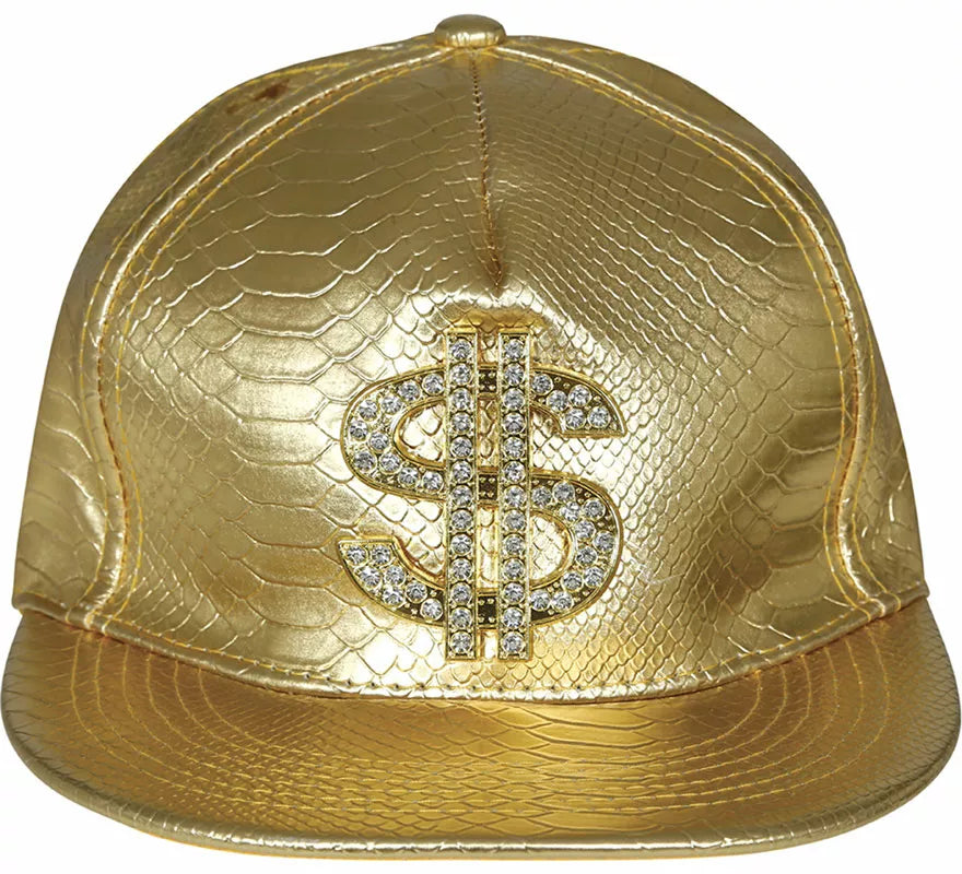 Translation missing: it.Gorra de Dollar dorado adulto