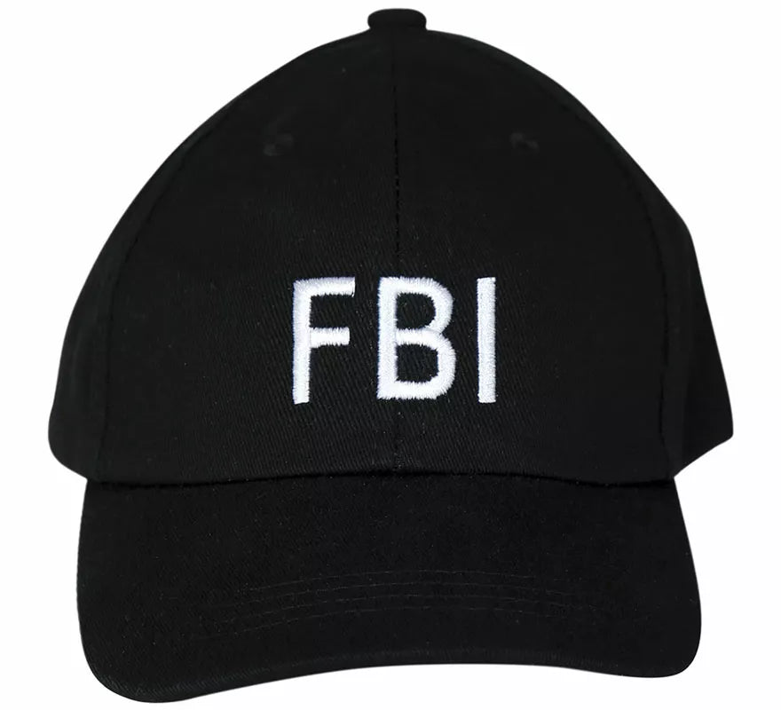Translation missing: it.Gorra de FBI negra adulto