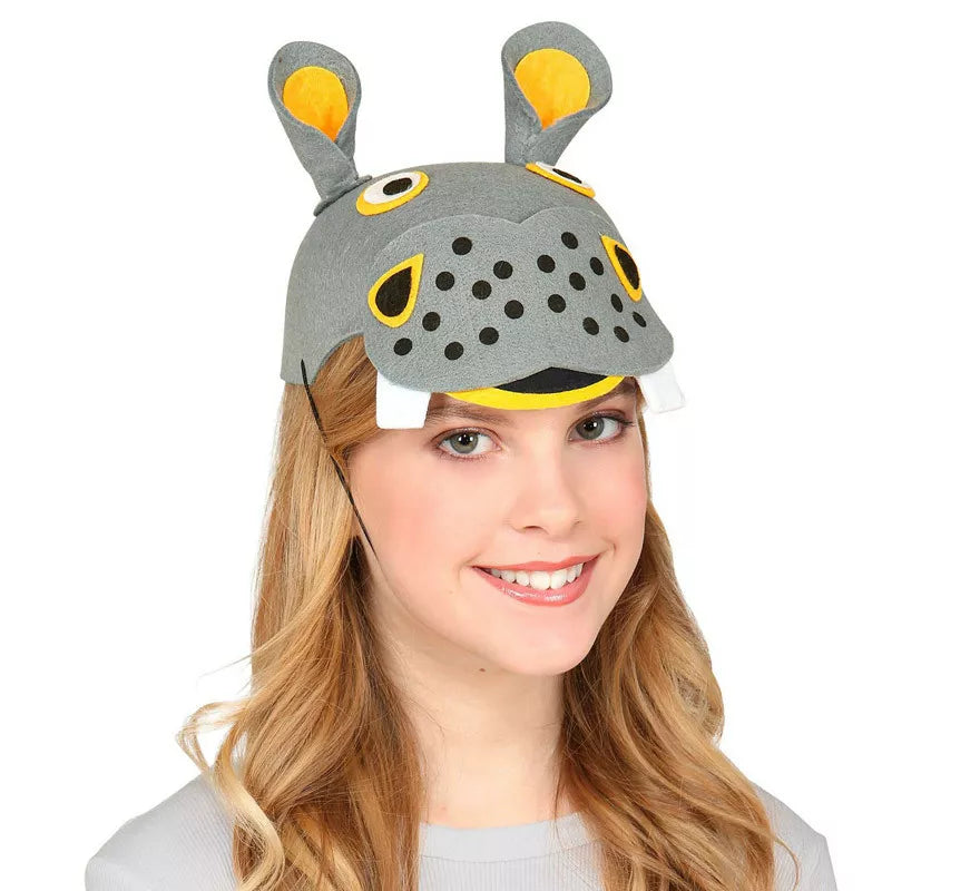 Gorra de Hipopótamo de Fieltro para niños